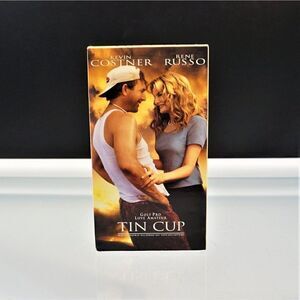 Tin Cup VHS Tape Video 1996 Movie Kevin Costner Rene Russo
